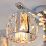 Chrome plate & clear crystal glass