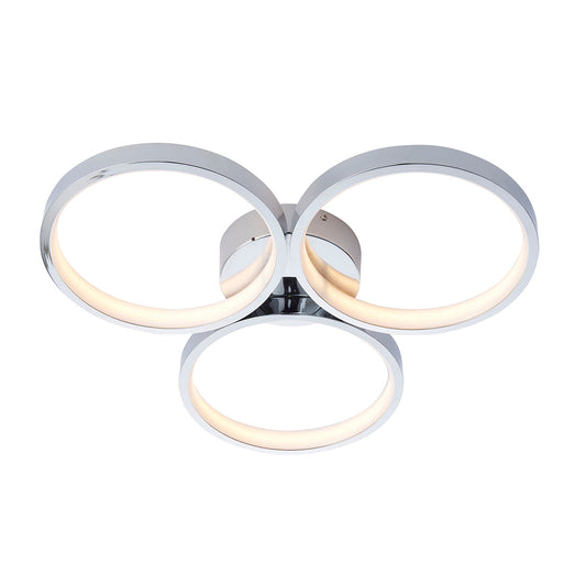 Chrome plate & white silicone