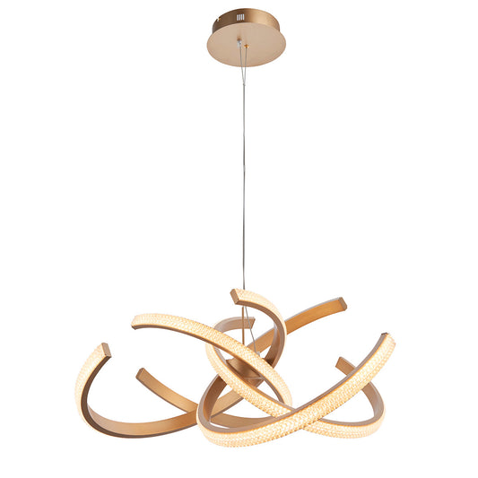 Satin gold paint & clear acrylic