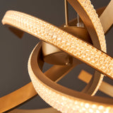 Satin gold paint & clear acrylic