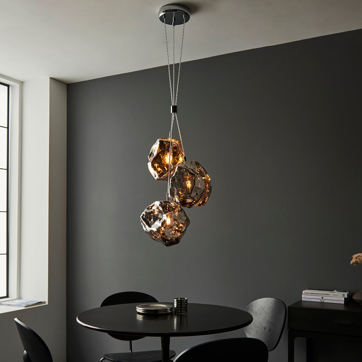 Chrome metallic glass & chrome plate