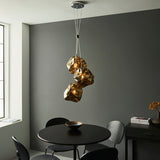 Bronze metallic glass & chrome plate