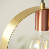 Brushed brass, nickel & copper plate