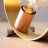 Brushed brass, nickel & copper plate