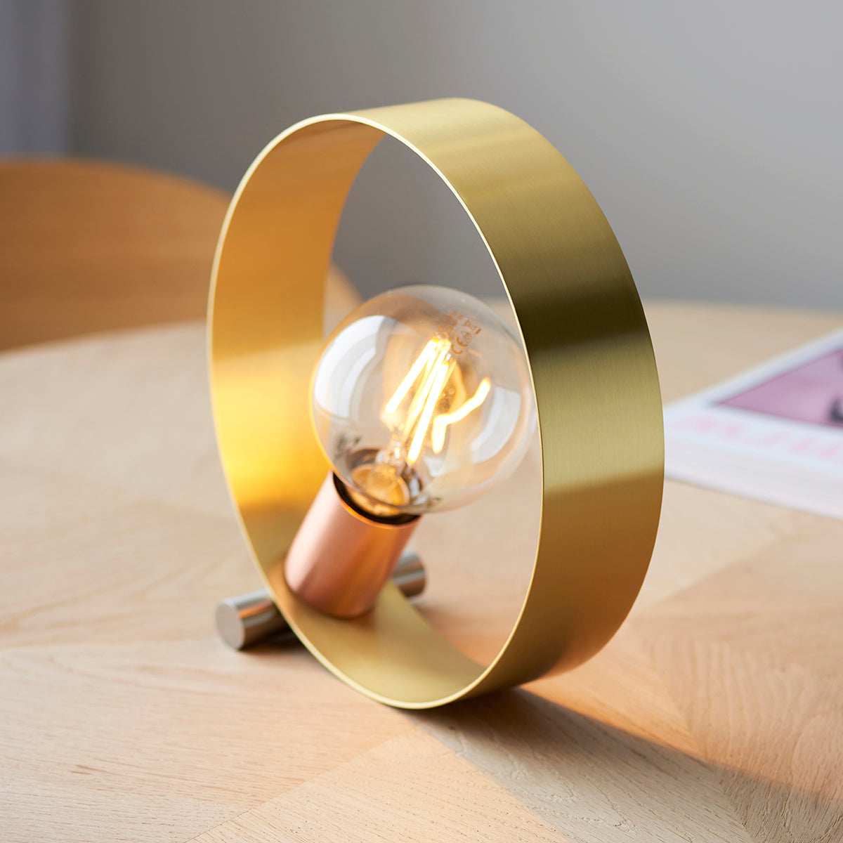 Brushed brass, nickel & copper plate