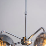 Chrome plate & smoked mirror glass