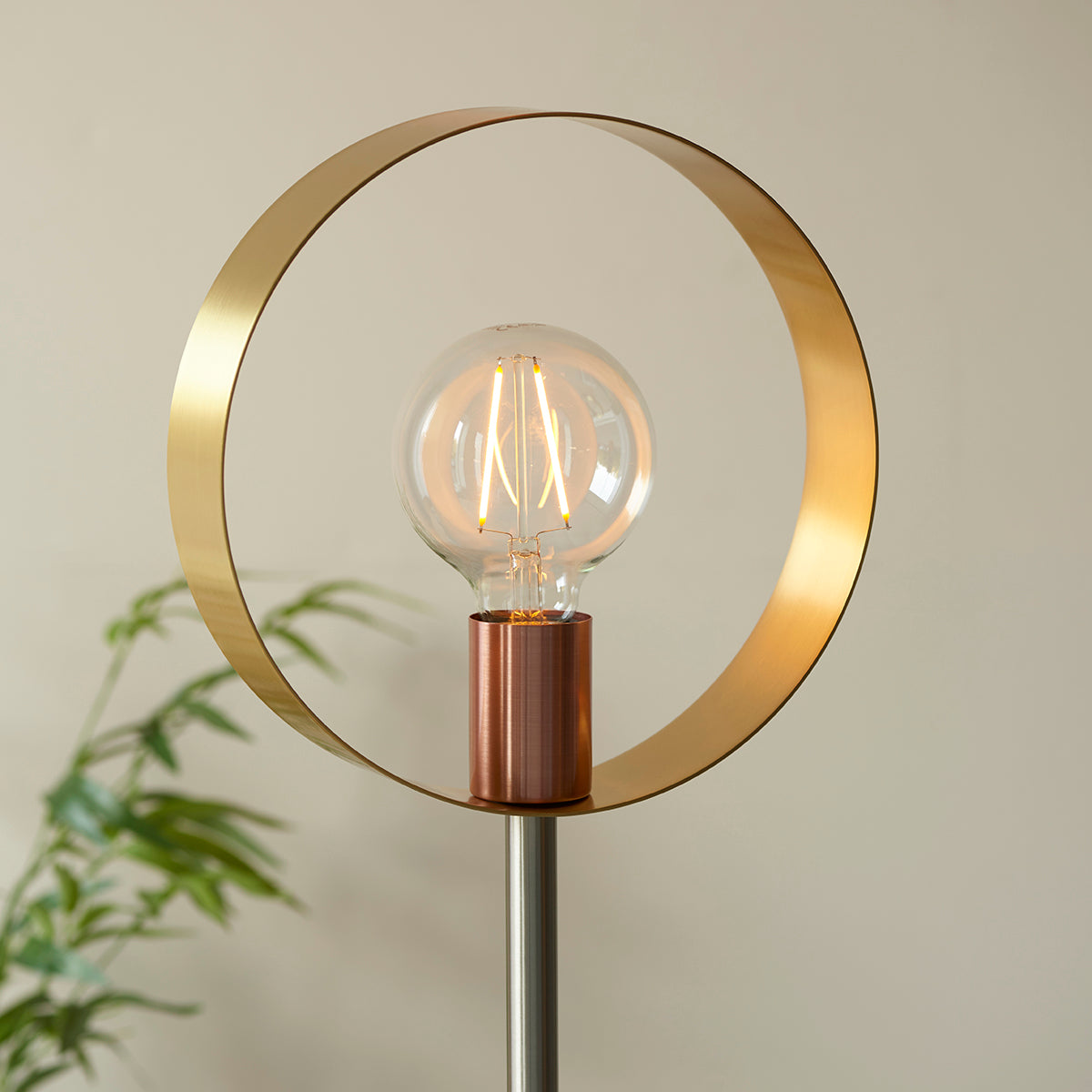 Brushed brass, nickel & copper plate