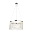 Chrome plate & clear crystal glass