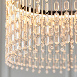 Chrome plate & clear crystal glass