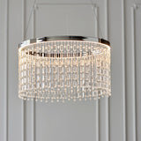 Chrome plate & clear crystal glass