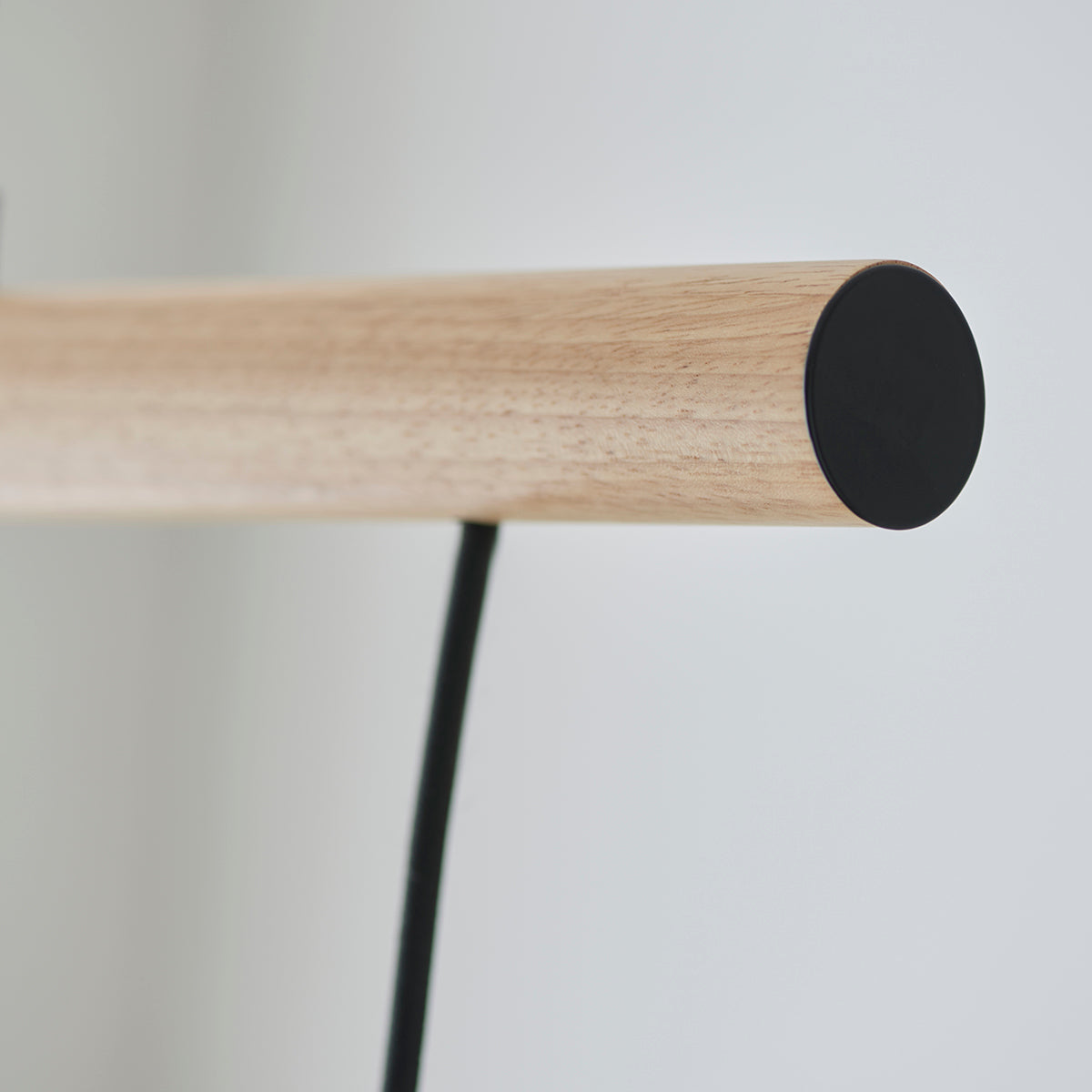 Matt black & natural wood