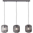 Dark bamboo & plywood with matt black paint