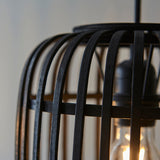 Dark bamboo & plywood with matt black paint