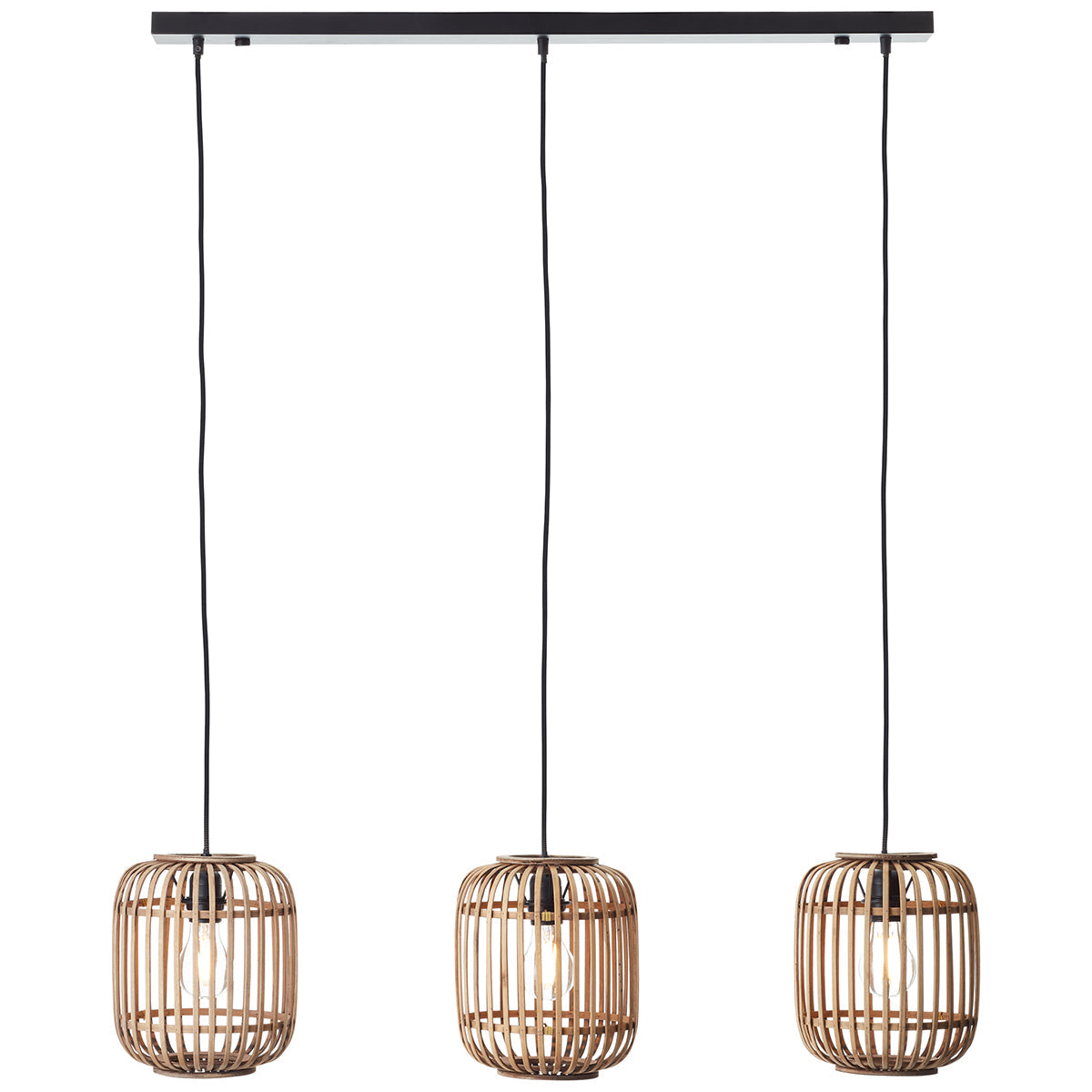 Natural bamboo, plywood & matt black paint