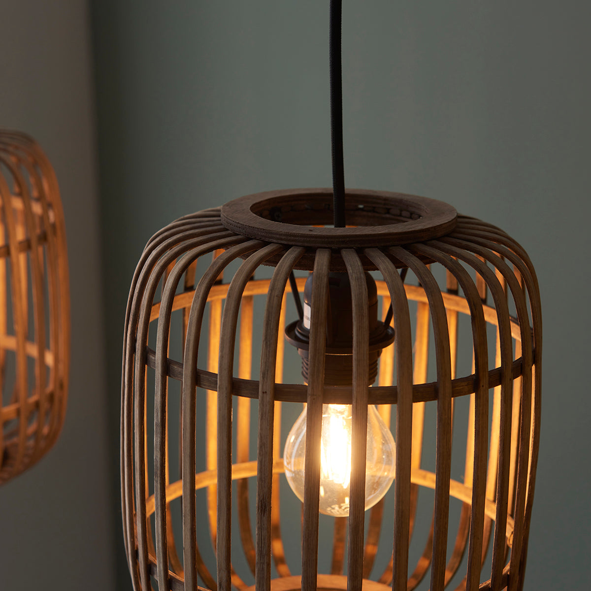 Natural bamboo, plywood & matt black paint