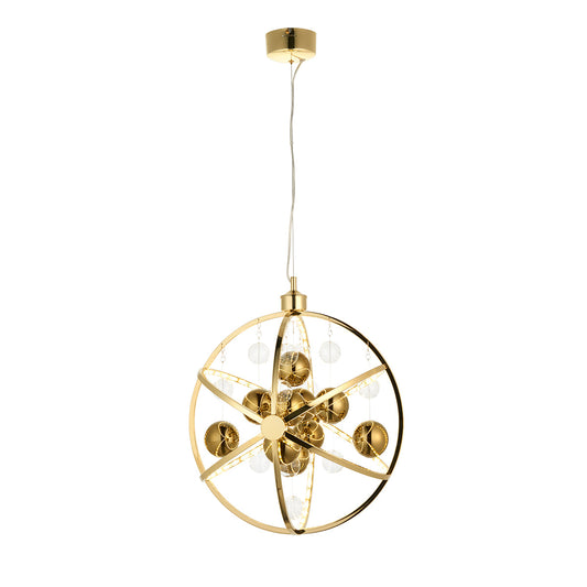 Gold effect plate with clear & gold glass