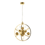 Gold effect plate with clear & gold glass