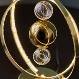 Gold effect plate with clear & gold glass
