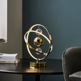 Gold effect plate with clear & gold glass