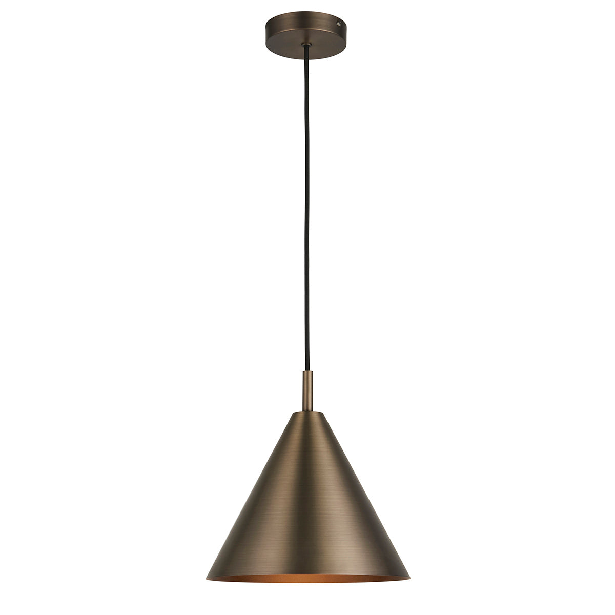 Brushed antique bronze plate