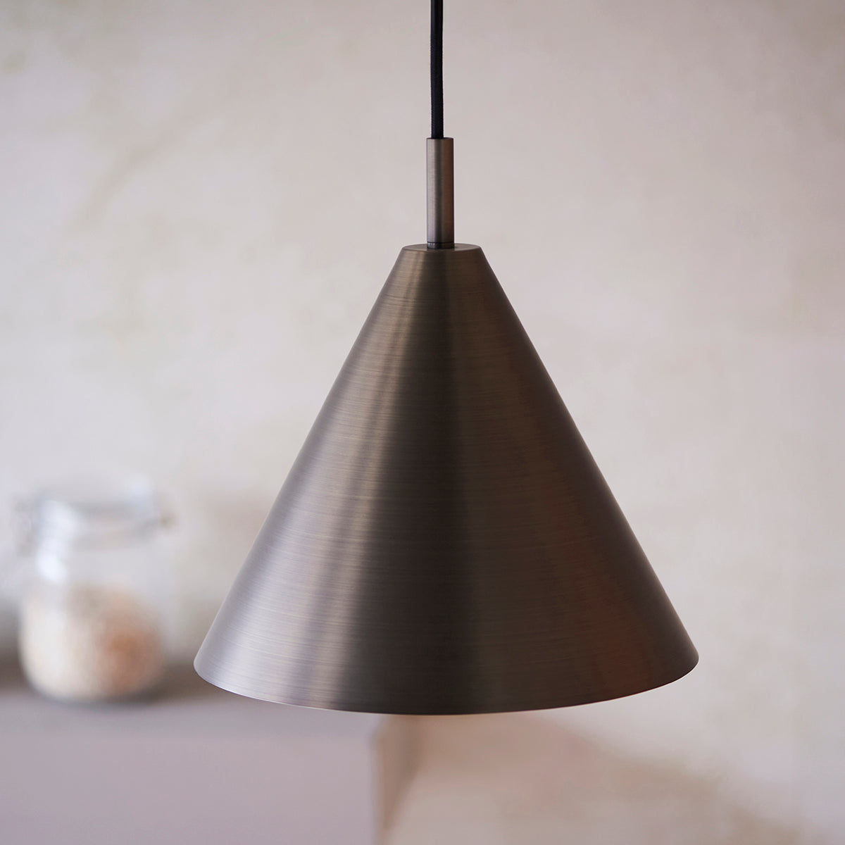 Brushed antique bronze plate
