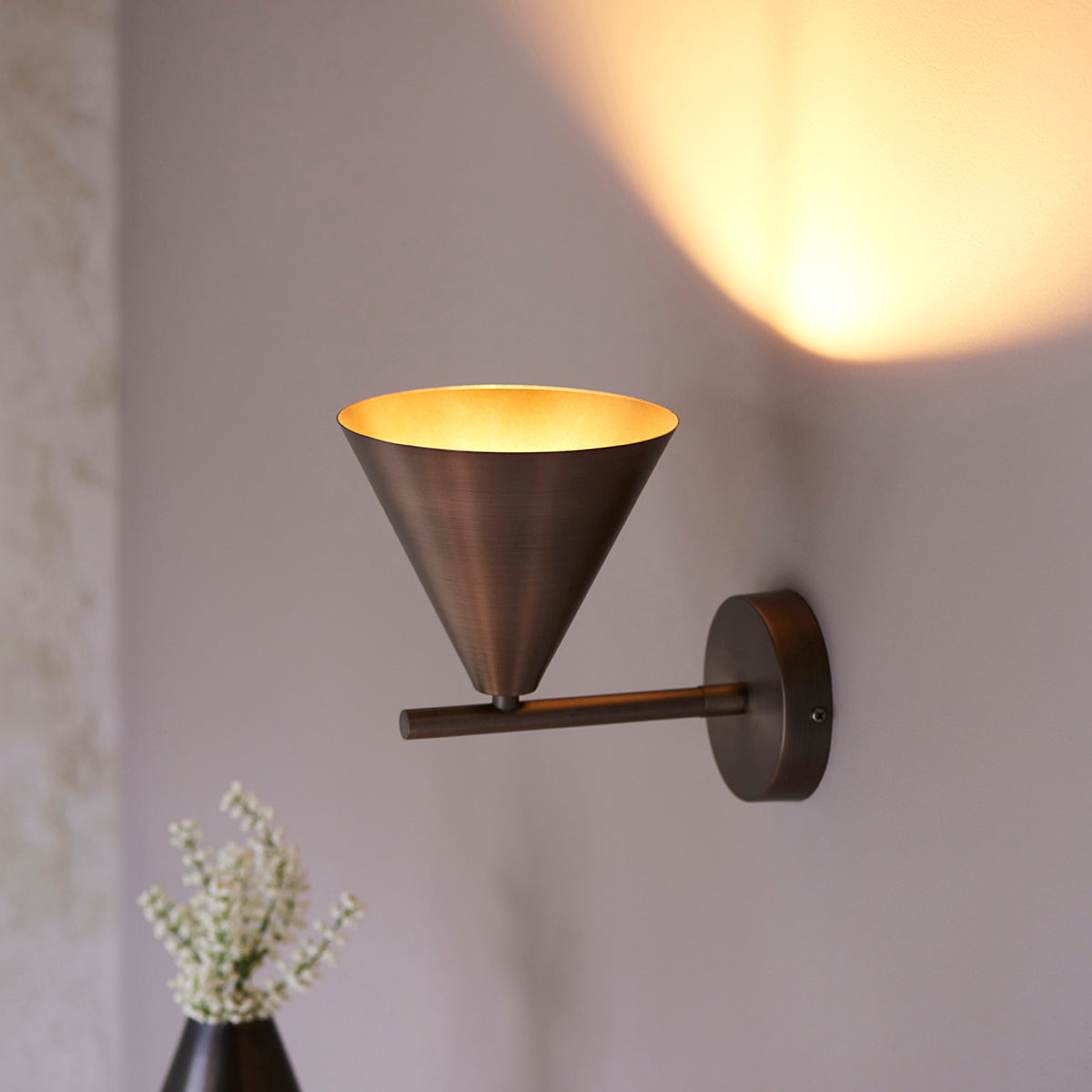 Brushed antique bronze plate