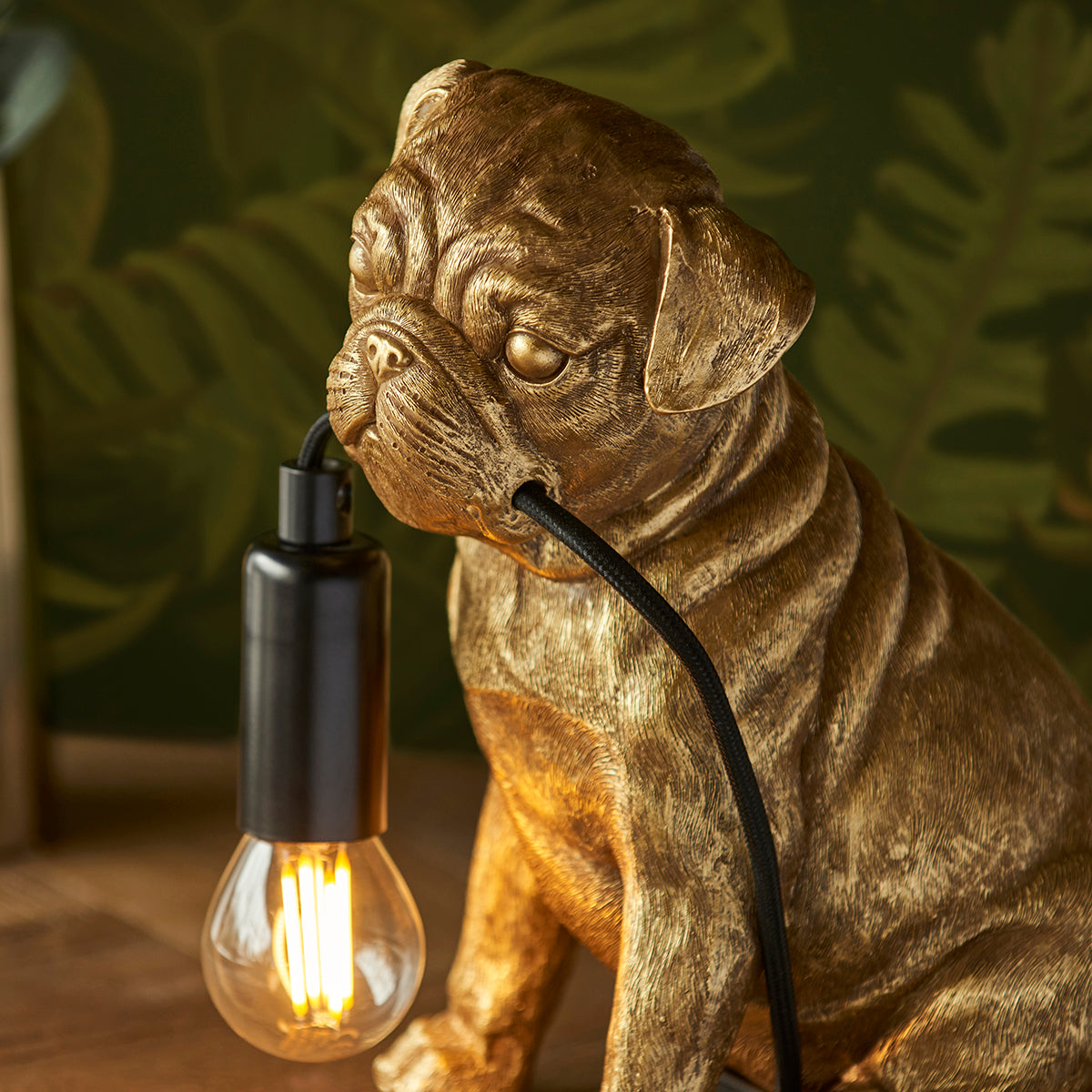 Vintage gold paint & matt black