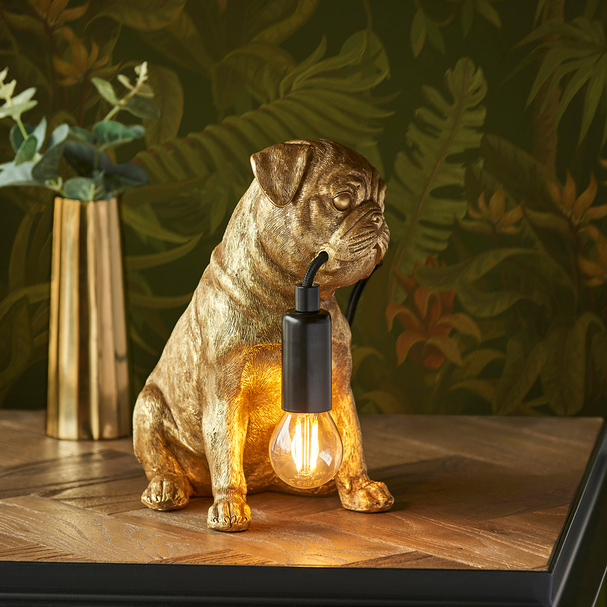 Vintage gold paint & matt black