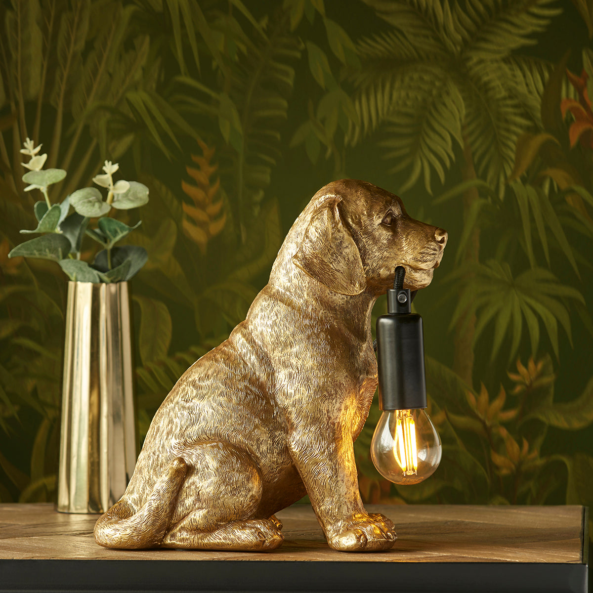 Vintage gold paint & matt black