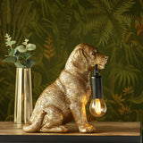 Vintage gold paint & matt black