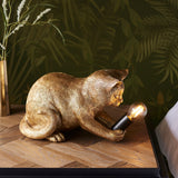 Vintage gold paint & matt black