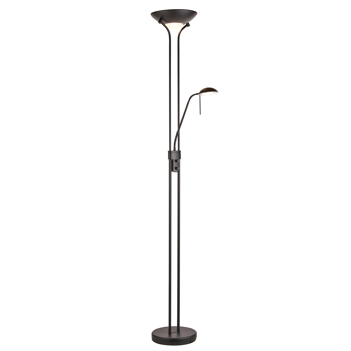 Matt black & opal glass