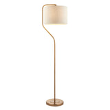 Br aged brass plate & natural linen mix fabric