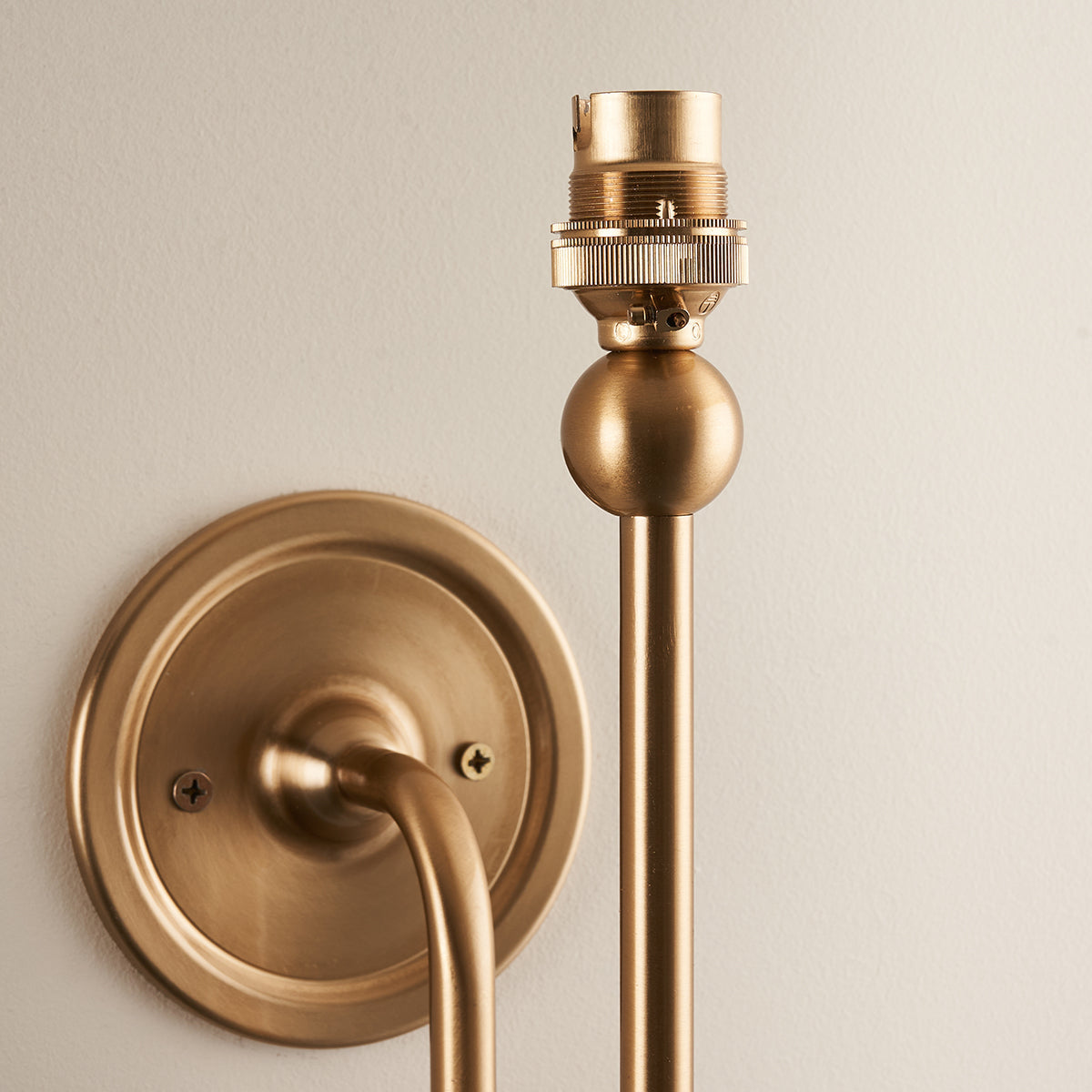 Brushed aged brass plate