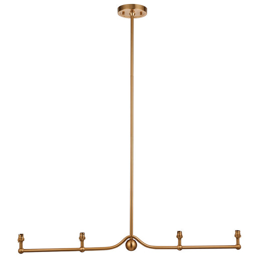 Brushed aged brass plate