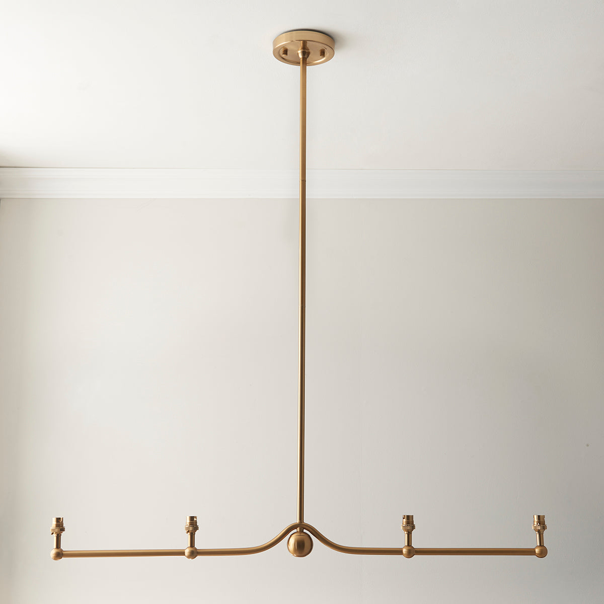 Brushed aged brass plate