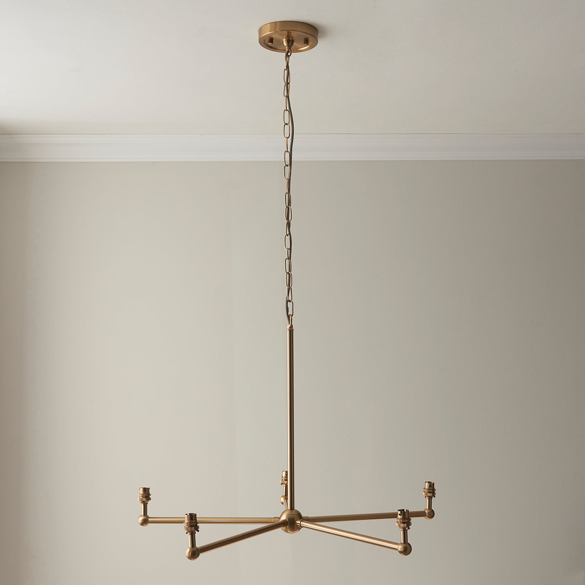 Brushed aged brass plate