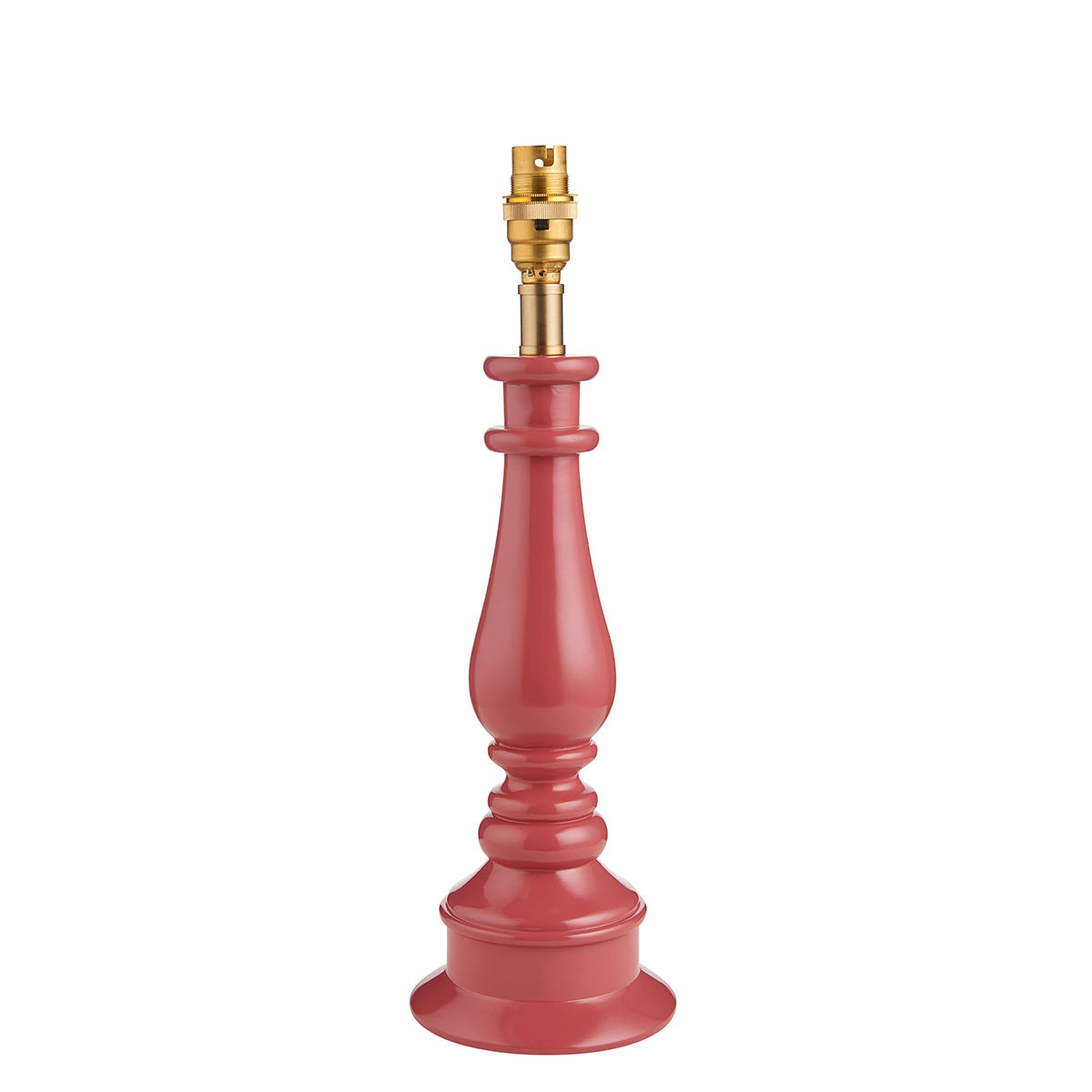 Pink clay & warm brass plate