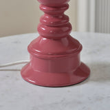 Pink clay & warm brass plate