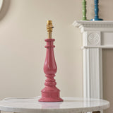 Pink clay & warm brass plate