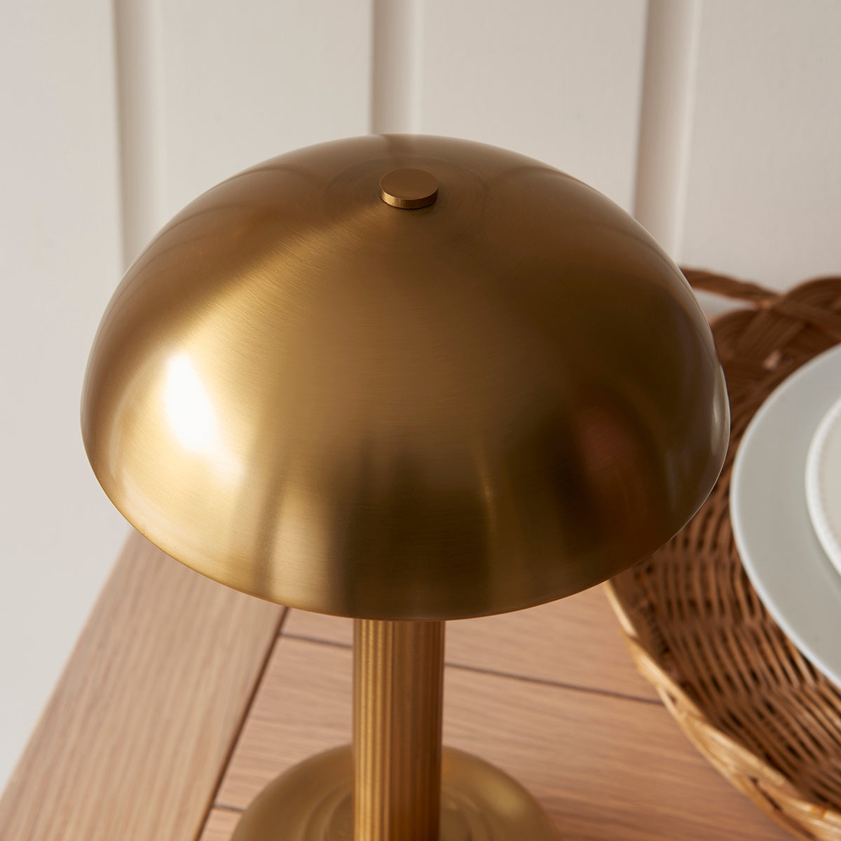 Warm brass plate