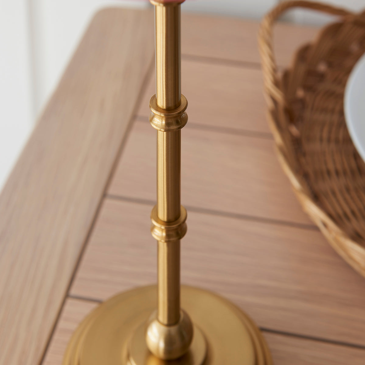 Brushed aged brass plate