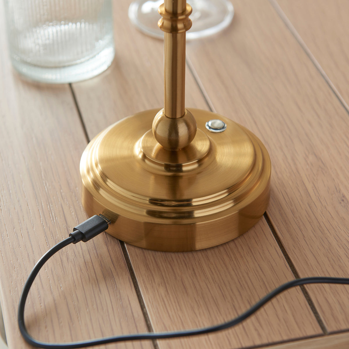 Brushed aged brass plate