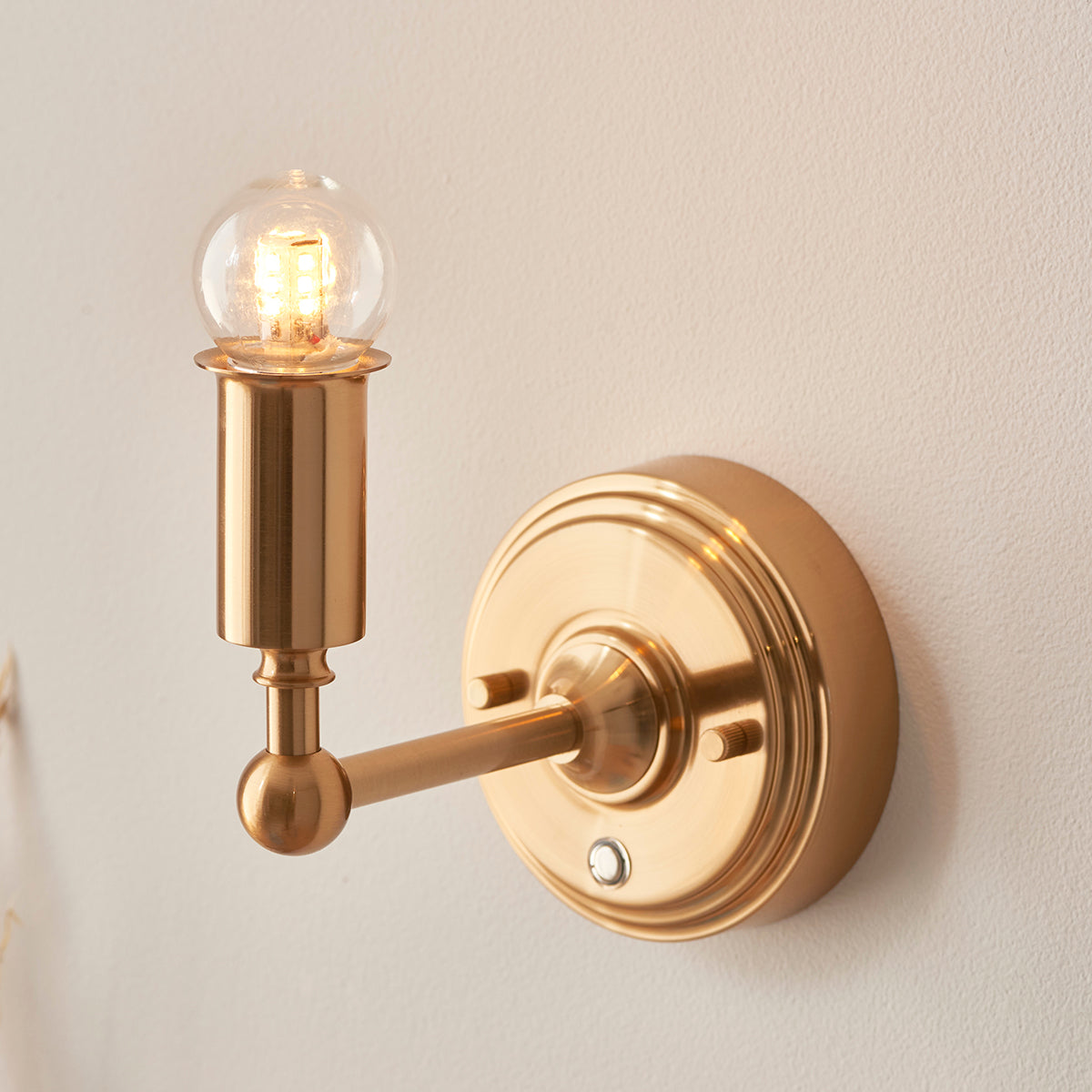 Brushed aged brass plate