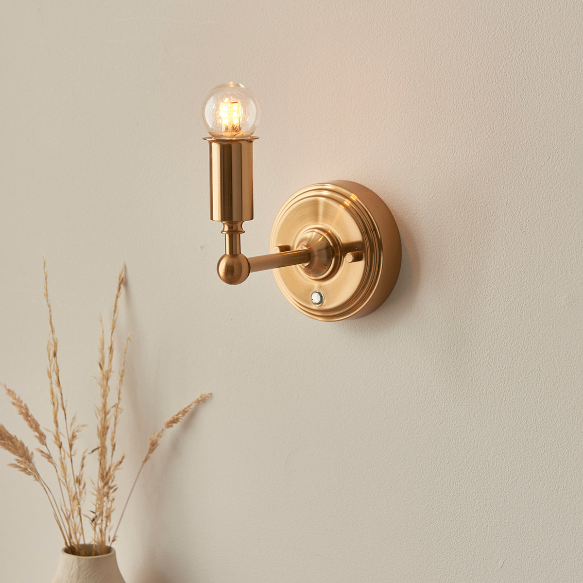 Brushed aged brass plate