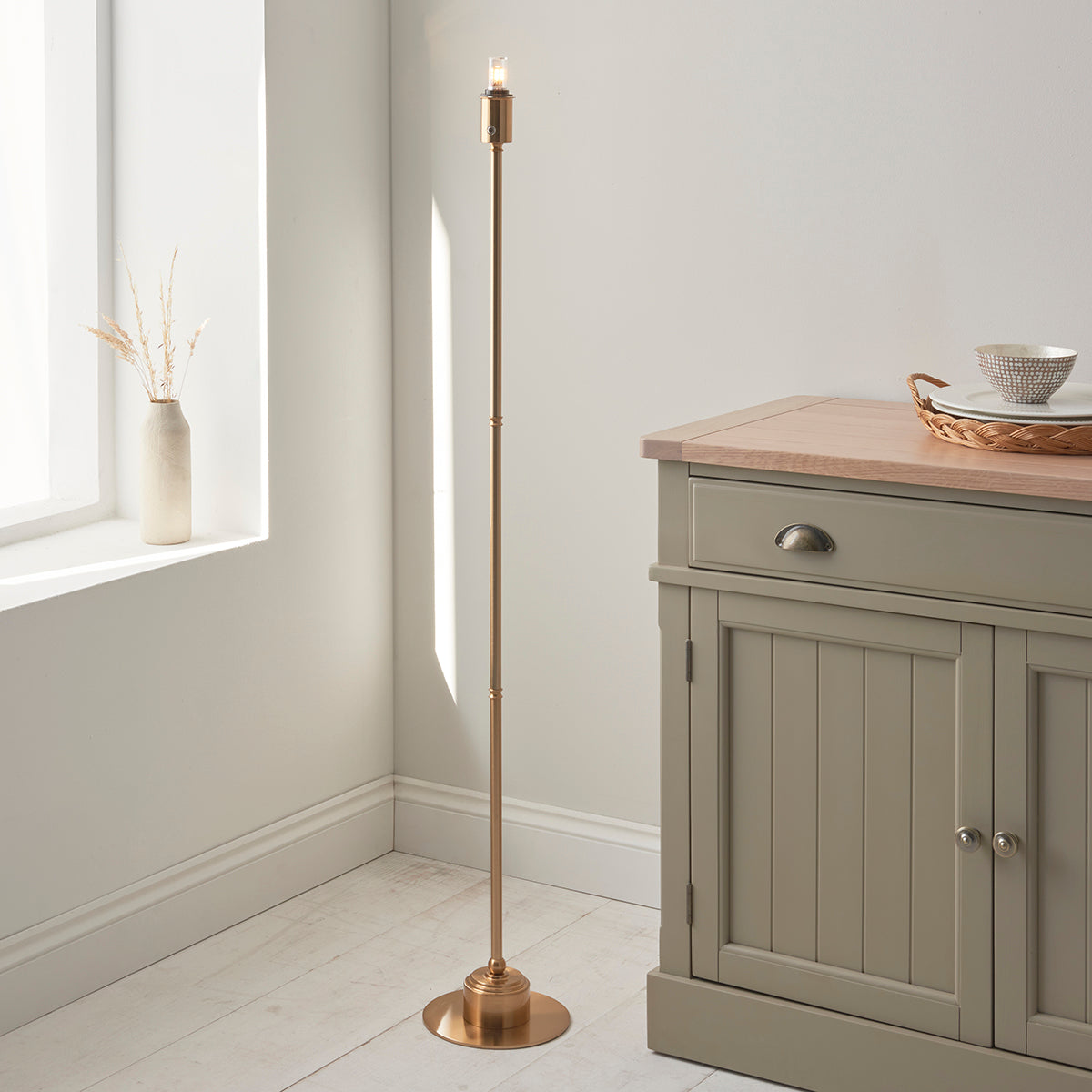 Brushed aged brass plate