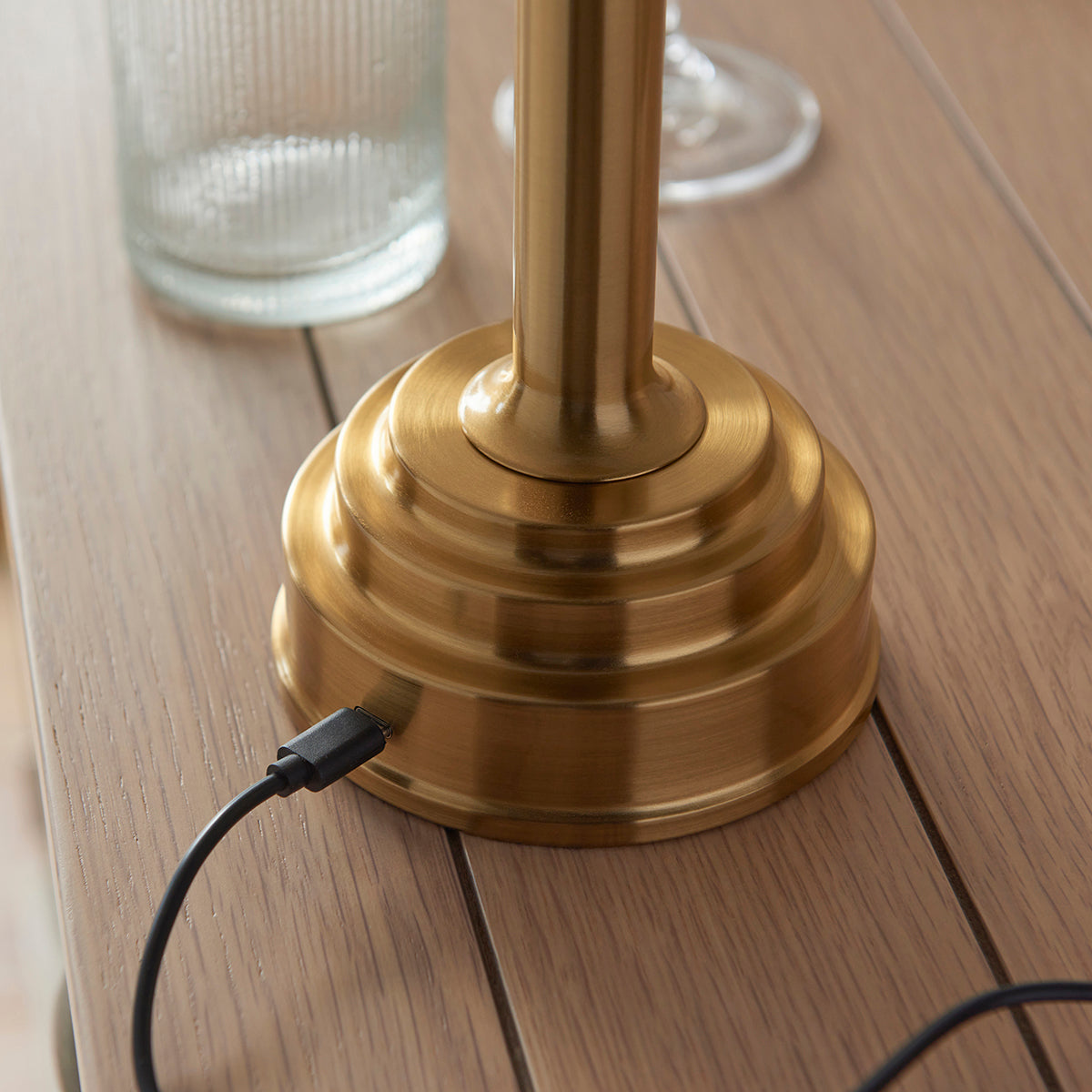 Brushed aged brass plate
