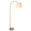 Warm brass plate & natural fabric