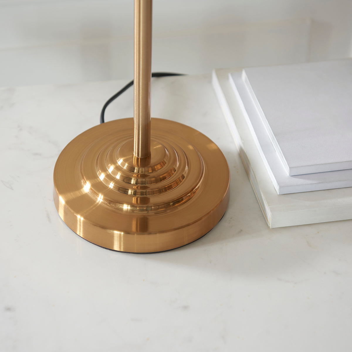 Vintage brass & natural linen
