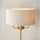 Vintage brass & natural linen